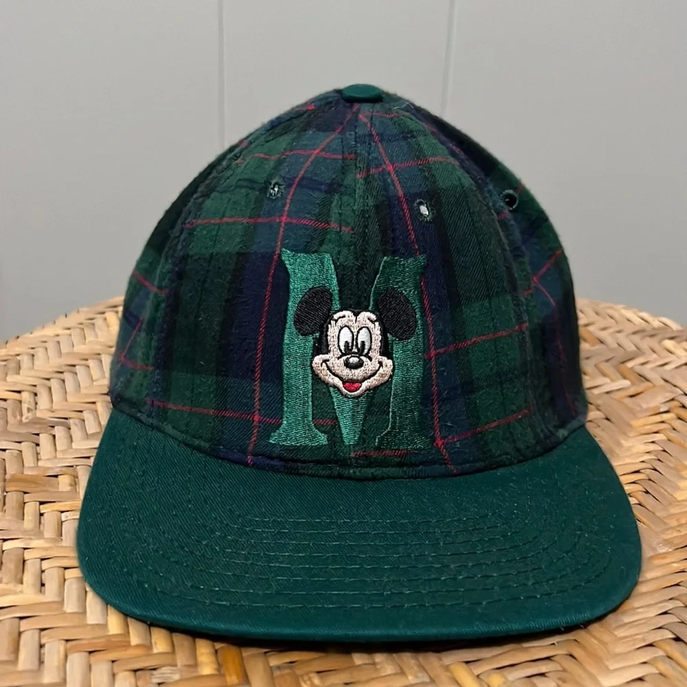 Mickey Mouse Plaid Goofy’s Hat Co. Vintage Retro Snapback Ball Cap Made in USA